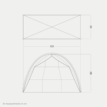 Складаний кемпінговий стелаж Qeedo Shelf 120x50x80 см, 9 відділень, для зберігання речей, кемпінговий шафа