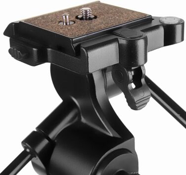 Професійний фотоштатив Walimex pro WAL-6702 з 3D-головою FT-6653H, вантажопідйомність 12 кг, флюїдна амортизація, з чохлом