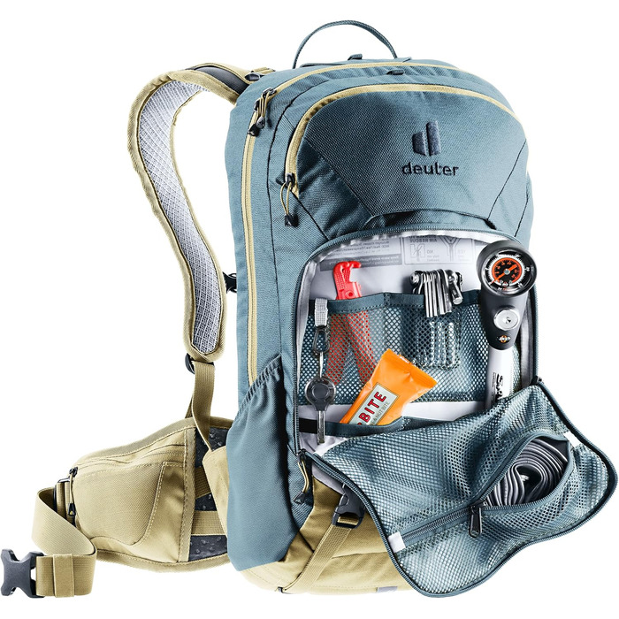 Велосипедний рюкзак Deuter Attack 16 з протектором, 16 л, Atlantic-Desert