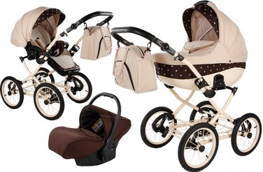 Багатофункціональний візок Didibaby Meriva 3в1, алюмінієвий, чорний
