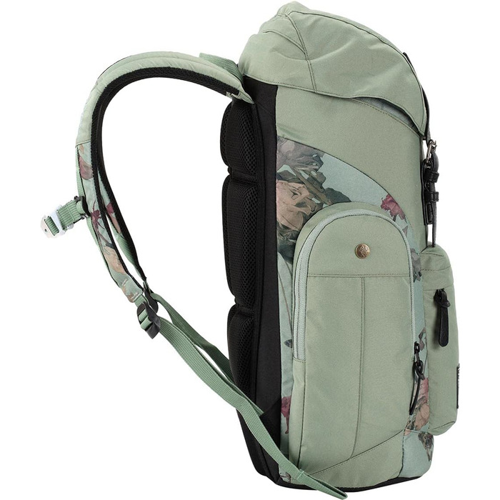 Рюкзак Nitro Daypacker 32 л у ретро стилі з м'яким відділенням для ноутбука, для школи, подорожей або міста, Dead Flower