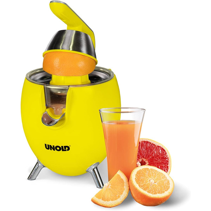 Електрична цитрусова соковижималка Unold 78132 Power Juicy, 300 Вт, для великих і малих цитрусів, BPA Free, мультиколор, знімна, можна мити в посудомийній машині