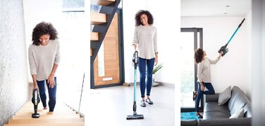 Бездротовий пилосос Hoover H-Free HF18MB, багатофункціональний, темно-синій