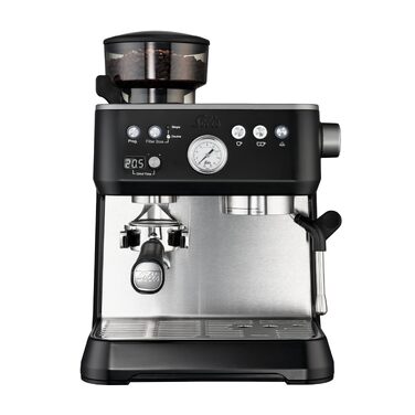 Кавомашина Solis Grind & Infuse Perfetta 1019 з вбудованою кавомолкою та функцією приготування еспресо, капучино та гарячої води (чорна)
