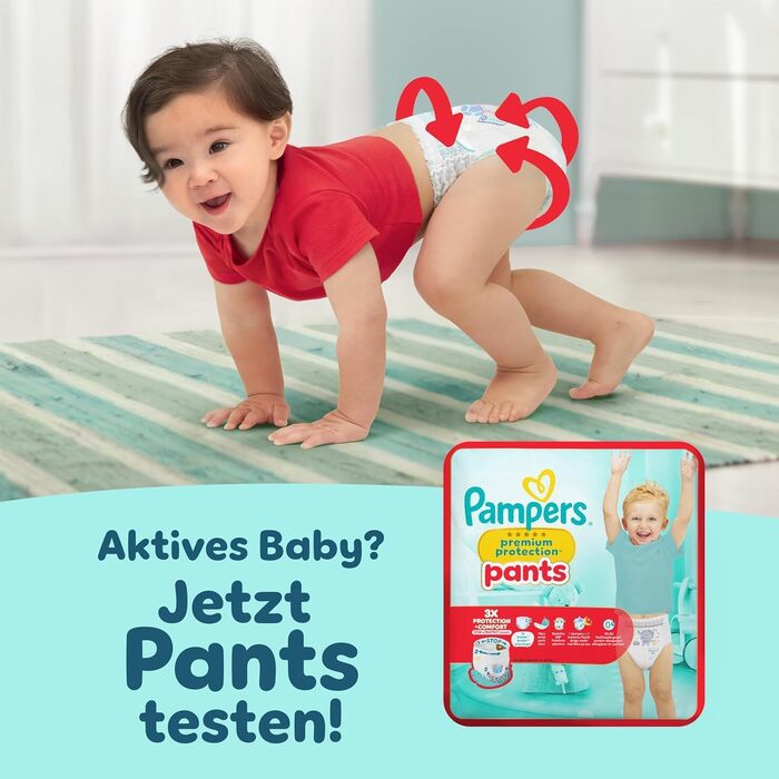 Підгузки Pampers Premium Protection розмір 2 (4-8 кг), 74 шт, подвійний захист від протікань