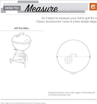 Чохол Classic Accessories Ravenna для круглого гриля, водонепроникний, захисний, темно-бежевий/грибний/еспресо, 67 см Ø x 97 см