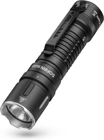 Ліхтарик Sofirn SC33 LED 5200 Люменів, надяскравий, акумуляторний, EDC, портативний, з Type-C зарядкою і електронною кнопкою, для пошуку, туризму, надзвичайних ситуацій