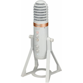 Yamaha AG01 USB конденсаторний мікрофон для стрімінгу, білий, високоякісний звук, для Windows, Mac, iOS, Android