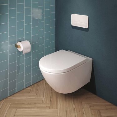 Сидіння для унітазу Villeroy & Boch Subway 3.0, дюропласт, з мікроліфтом, знімне, овальне, біле, глянцеве, оригінальна заміна