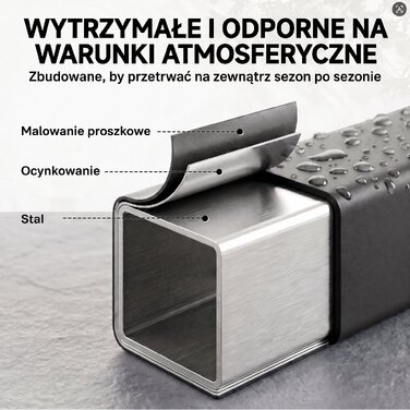 Стелаж для дров 106 x 25 x 113 см, підставка для дров зі сталевим каркасом та чохлом Oxford 600D, витримує до 250 кг, чорний