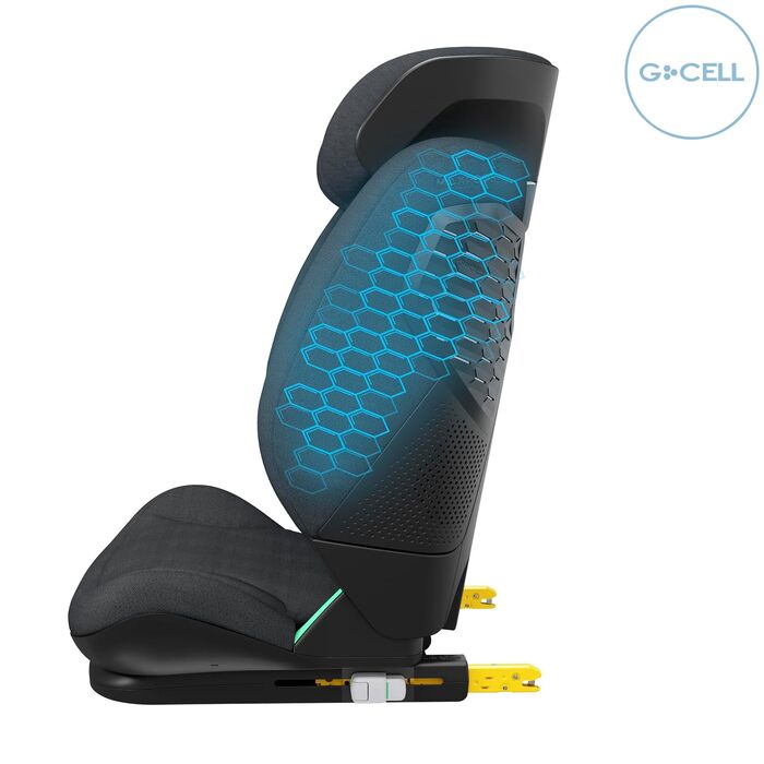 Дитяче автокрісло Maxi-Cosi RodiFix Pro² i-Size (100–150 см, 3.5–12 років) з ISOFIX, ClimaFlow та захистом G-CELL, Graphite