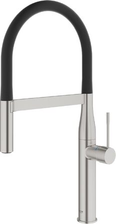 Змішувач кухонний GROHE Essence SuperSteel з висувним душем та магнітним кріпленням 30294000