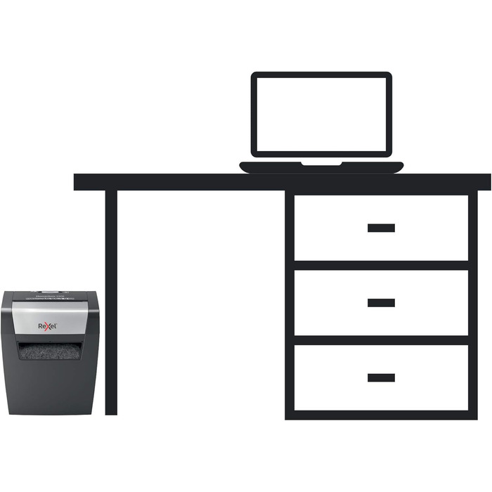 Шредер Rexel Momentum X308-2104570EU: 8 листів, 8 штук