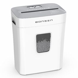 Шредер для паперу BONSEN P-4 мікрорізка, сміттєвий кошик 16л, знищувач документів на 6 аркушів