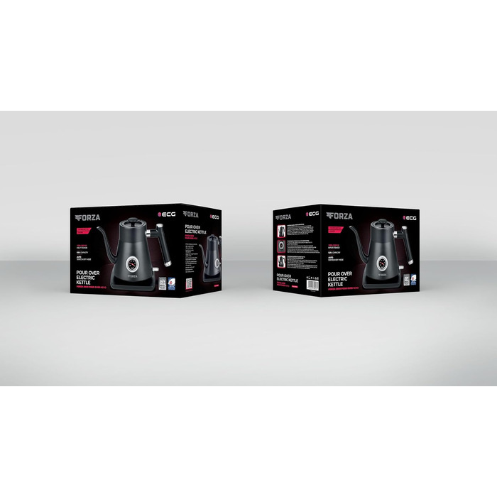 Кавоварка ECG Forza 5000 Pour Over, 1200 Вт, 0,8 л, чорна