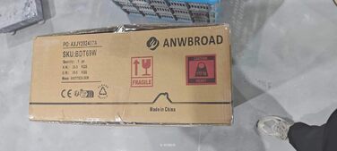 Туалетний столик ANWBROAD з LED підсвіткою, дзеркалом з трьома кольорами освітлення, білий, 80x40x134.5 см, з пуфом, косметичний стіл для дівчат