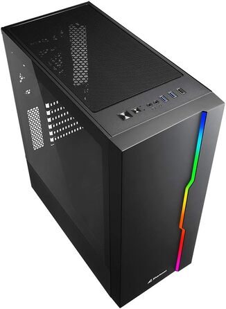 Корпус для ПК Sharkoon RGB Slider з підсвіткою, чорний