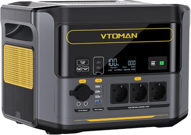 Портативна електростанція VTOMAN, ємність 828 Wh, номінальна потужність 1000 W, пікова потужність 2000 W