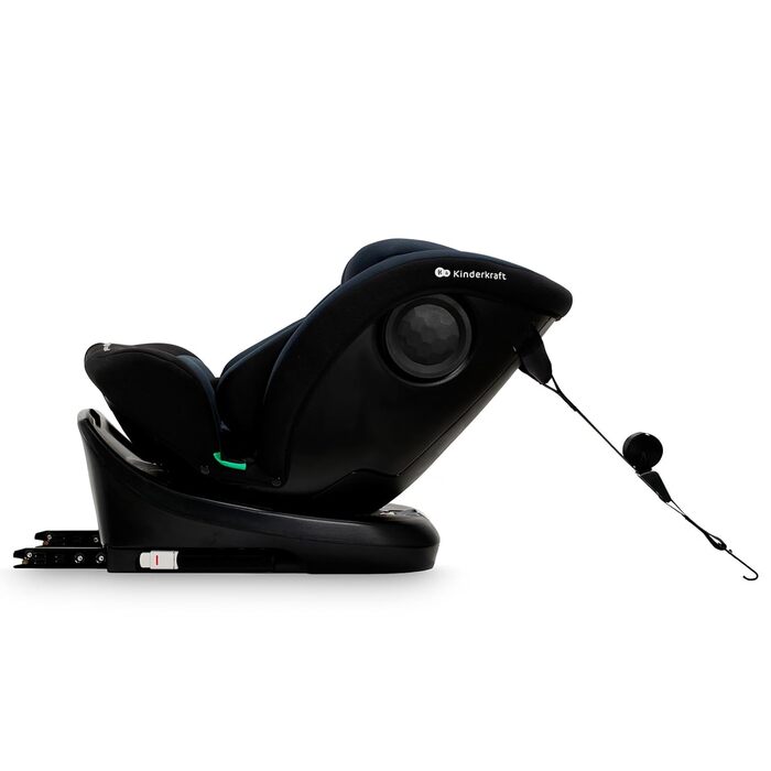Дитяче автокрісло Kinderkraft I-GROW 0-36 кг, I-SIZE 40-150 см, 360° з обертанням, Isofix, FWF/RWF, регульована спинка та підголівник, графітово-чорний