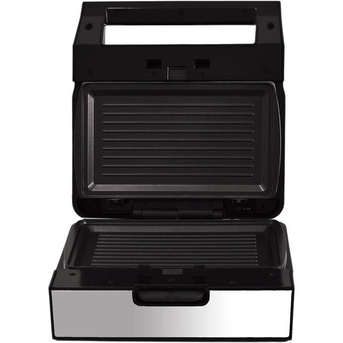Електрогриль Syntrox Germany MM-1400W Gusto з змінними антипригарними пластинами, підходить для посудомийної машини, контактний гриль 1400 Вт