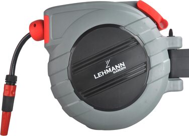 Шланг для поливу LEHMANN настінний 20м + 2м, автоматичний змотувач, 1/2