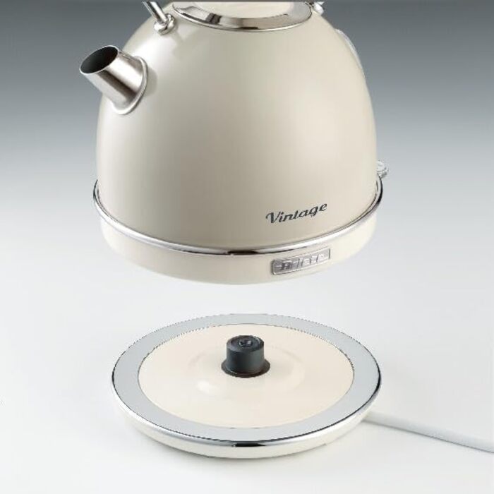 Електричний чайник Ariete 2877/03, 1,7 л, білий/бежевий