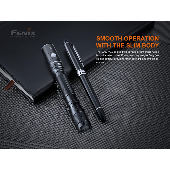 Ліхтарик Fenix LD22 V2.0 800 люменів, компактний, тактичний, LED