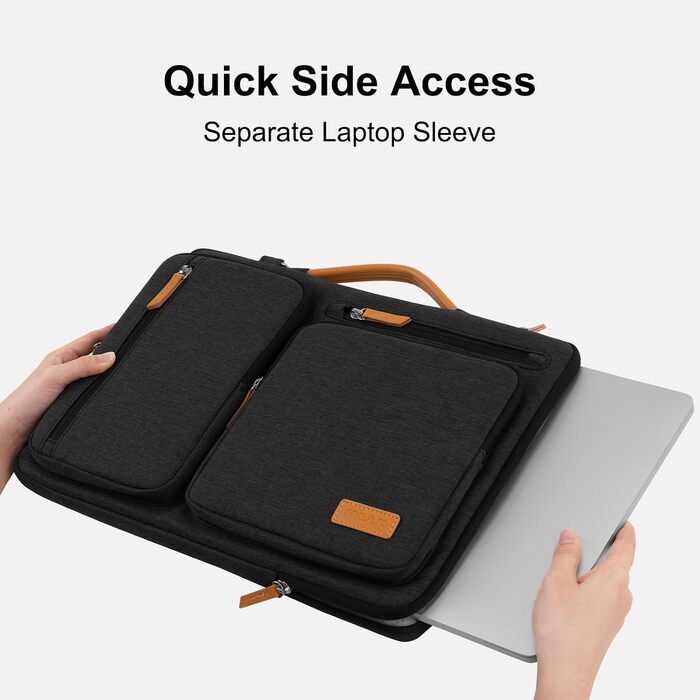Чохол-сумка для ноутбука MOSISO 16 дюймів 360° захисний, для MacBook Pro M1 M2 M3 M4 M5, Lenovo, HP, чорний