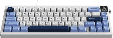 Дротова механічна клавіатура Ajazz AK650 Sea Salt switches Blue White Blue (AK650-SS-BWB)