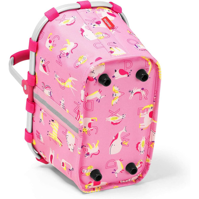 Дитячий кошик для покупок reisenthel carrybag XS, 5 л, 33,5x18x19,5 см, рожевий з буквами ABC friends