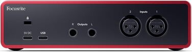 Аудіоінтерфейс Focusrite Scarlett 2i2 4-го покоління USB