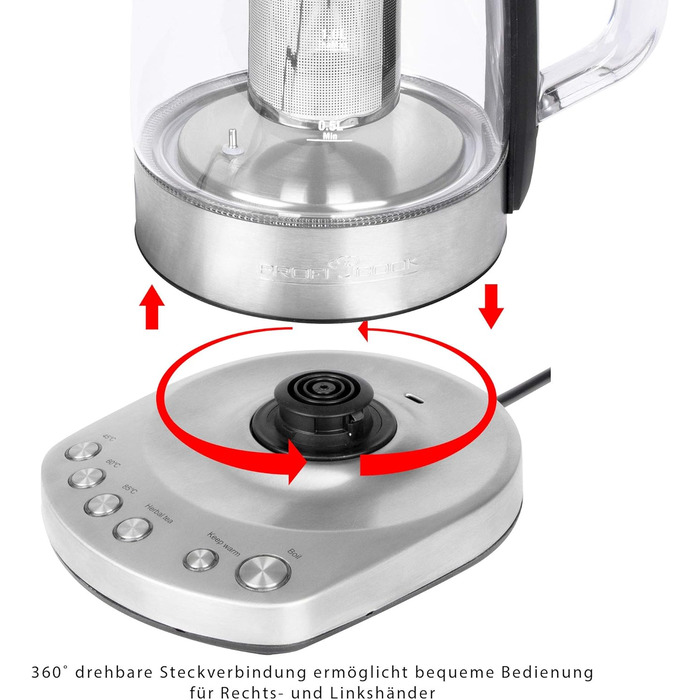 Електрочайник 1,5 л з Wi-Fi управлінням 1167 G ProfiCook