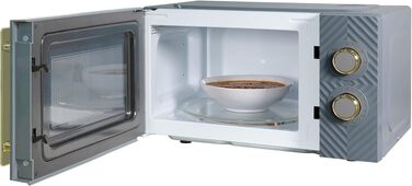 Мікрохвильова піч Russell Hobbs RHMM723G 17 л, 700 Вт, сіра: 5 режимів потужності, таймер, функція розморожування, стильний дизайн