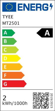 Бездротова LED-лампа TYEE з регулюванням яскравості, акумуляторна, 3000-6000K+RGB, USB-C, водонепроникна IP54, для дому та вулиці, алюміній, чорна
