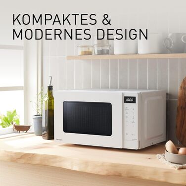 Мікрохвильова піч Panasonic NN-ST21QWEPG 20л, 800 Вт, біла - соло, з автоматичним розморожуванням та 11 програмами