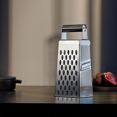 Терка для овочів WMF Gourmet Vierkantreibe з нержавіючої сталі Cromargan, 4-гранна, 8 x 24 см