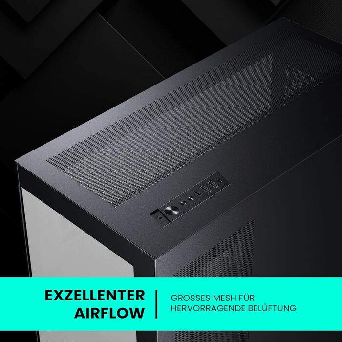 Корпус для ПК Phanteks NV5 MK2 DRGB чорний, з підсвічуванням, ATX, скляна панель