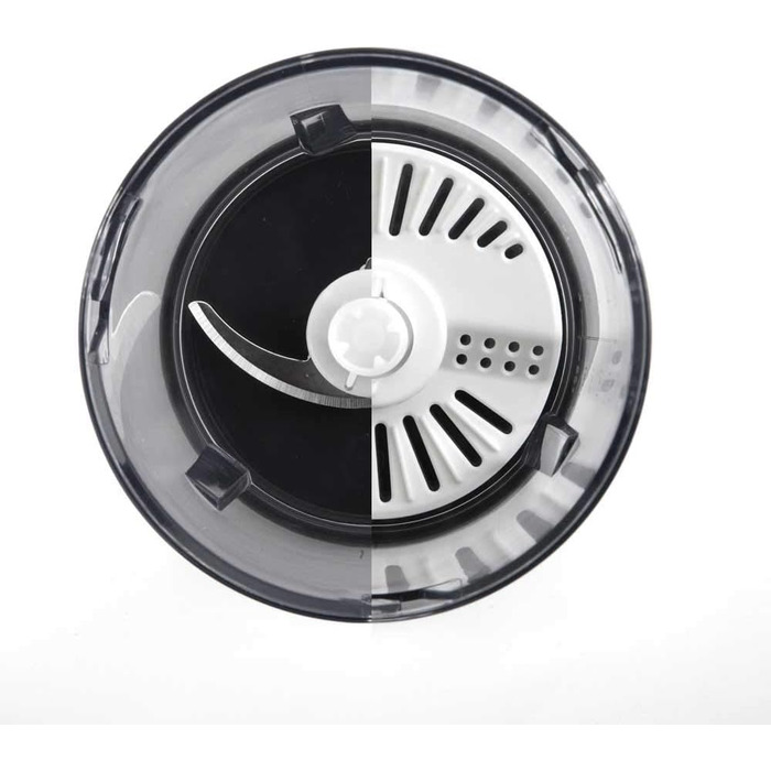 Подрібнювач BLACK+DECKER BXCH260E, 260 Вт, 500 мл, 2 швидкості, нержавіюча сталь, білий, для змішування та подрібнення, з кришкою для зберігання