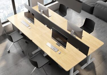 Електричний підйомний стіл Homall (140x70 см) з USB-портом, регулюванням висоти, пам'яттю на 3 режими та таймером нагадування, бежевий