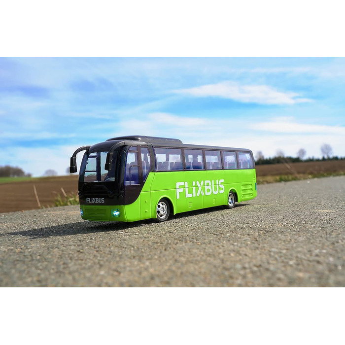 Автобус на радіокеруванні Carson FlixBus 2.4GHz, іграшка для дітей від 8 років, колірний, час роботи до 60 хв