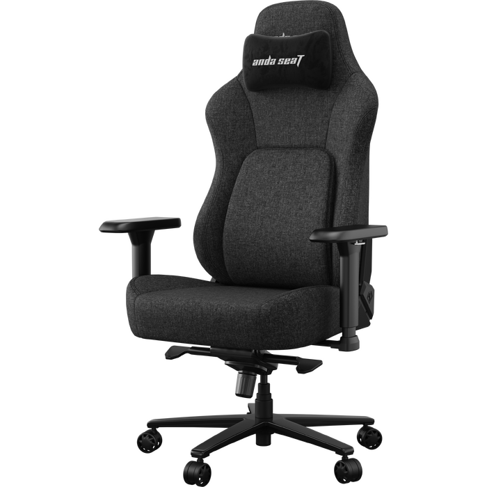 Крісло геймерське ігрове Anda Seat Phantom 4 Pro L до 100 кг Black Fabric  (AD18YSDC-72-B-F-B02)