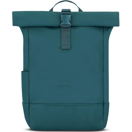 Рюкзак Johnny Urban Harvey Medium Aquamarinblau 15л — водонепроникний роллтоп з відділенням для ноутбука, для міста, уні та бізнесу, матове PU покриття, унісекс