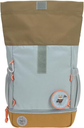Дитячий рюкзак LÄSSIG Rolltop, водонепроникний, 11 л, світло-блакитний, із нагрудним ременем