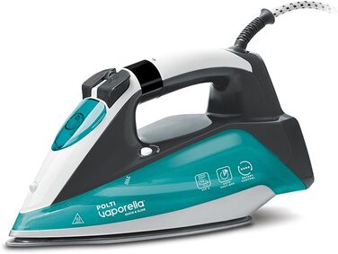 Відпарювач для одягу Polti Vaporella Quick&Slide Qs220 з цифровим дисплеєм та професійною підошвою Pro-Steam, 2400 Вт, 250 г/хв