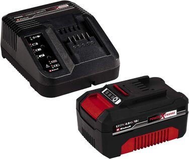 Акумуляторний ручний пилосос Einhell TE-VC 18 Li Power X-Change, 540 мл, Li-Ion, 3 насадки, подовжувач, настінне кріплення, акумулятор 4,0 А·год та зарядний пристрій