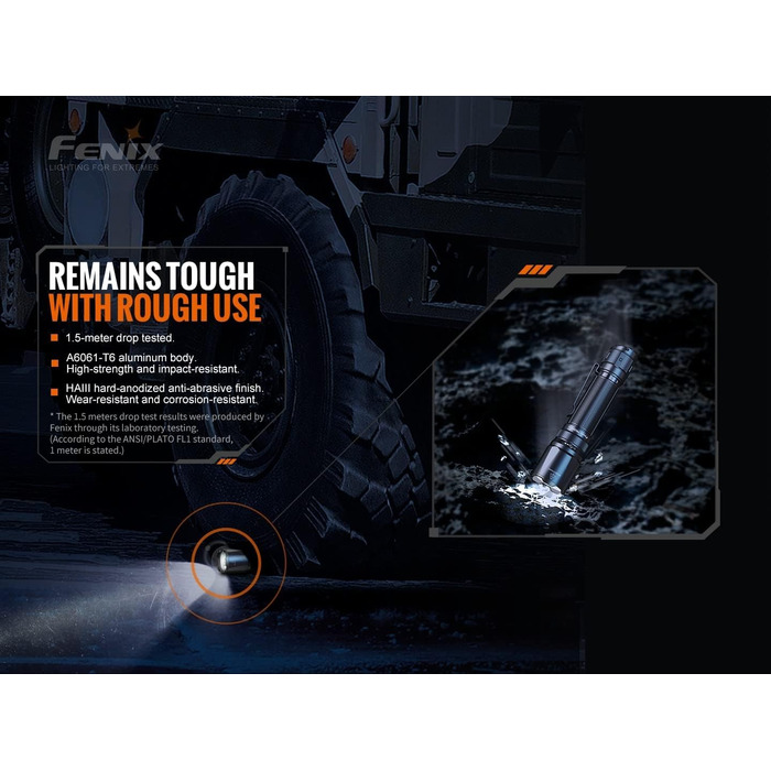 Ліхтар Fenix TK20R v2.0, 3000 Люмен, акумулятор 21700, USB-C, заряджання, APF, тактичний ліхтарик