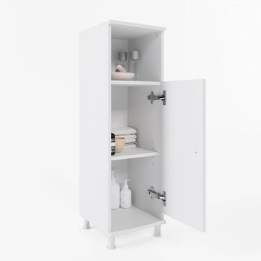 Пенал для ванної Vicco Fynn, білий, 30x95 см, шафа для зберігання
