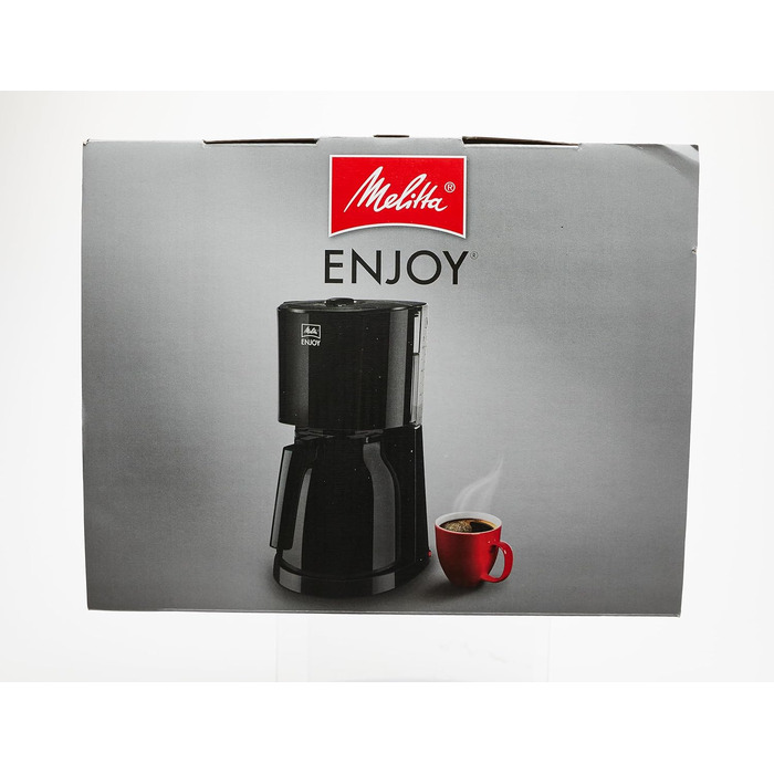 Кавоварка Melitta Enjoy Therm з термокувшином, антикрапельна, 8 чашок, чорна