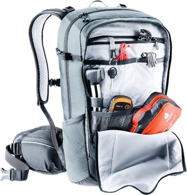 Жіночий велосипедний рюкзак Deuter Flyt 18 SL з протектором, 18 л, графітово-чорний
