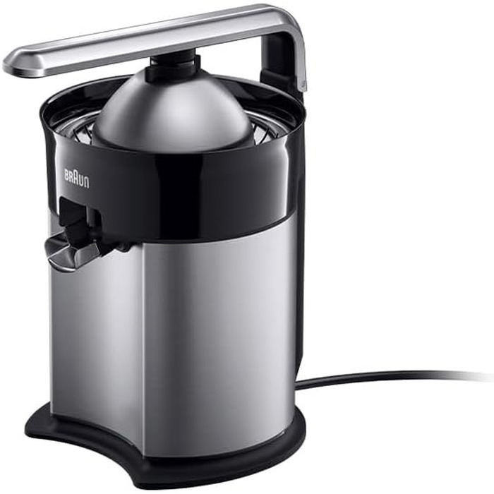 Соковижималка для цитрусових Braun CitrusQuick 5 CJ5050 BK: автоматичний старт/стоп, антикрапля, легке очищення, чорна